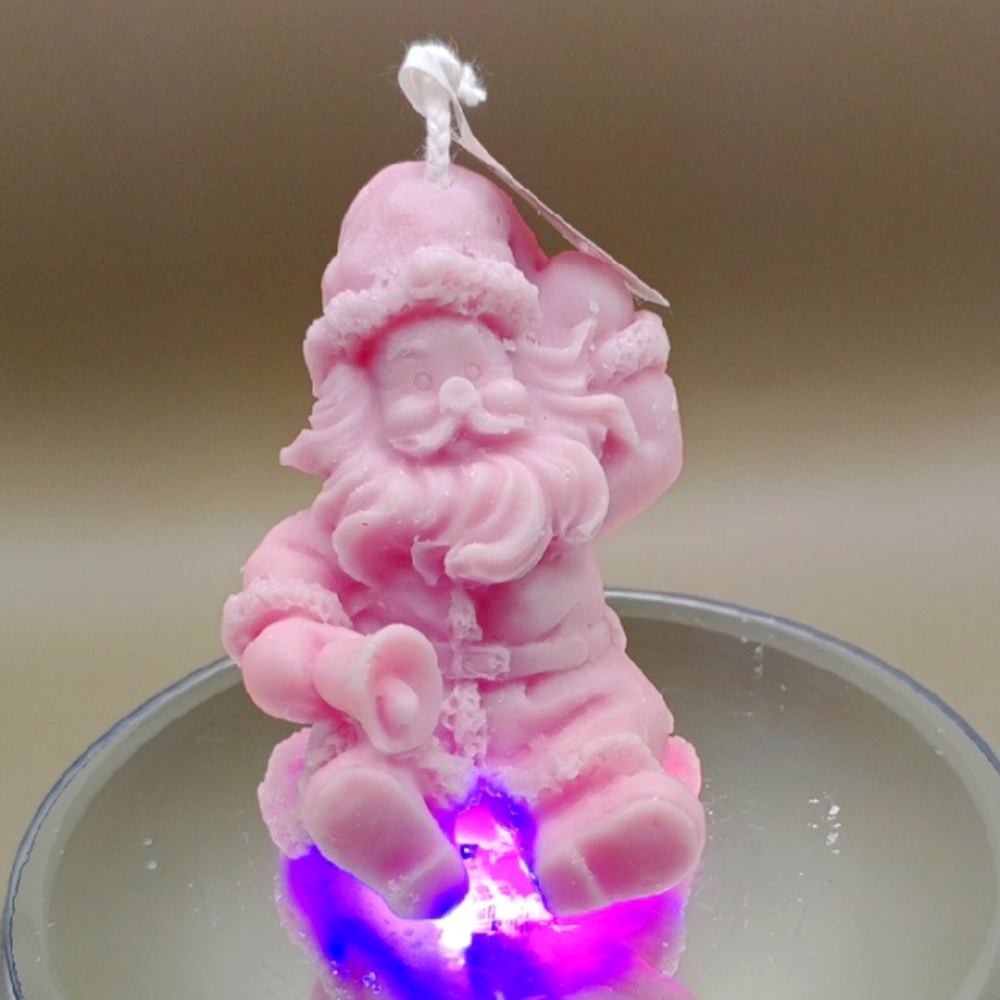 BaRich Hand Made 💕 Pink Santa Claus Candle